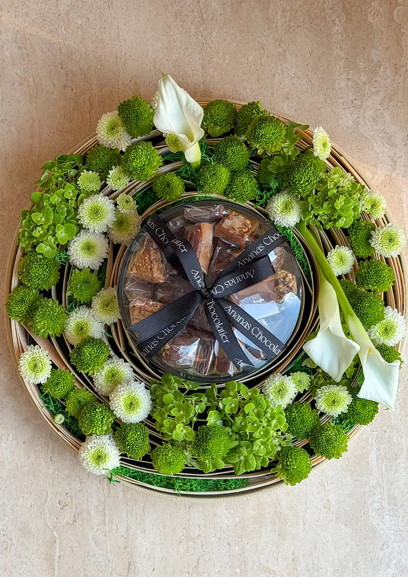 Botanical Delights – Floral & Chocolate Arrangement