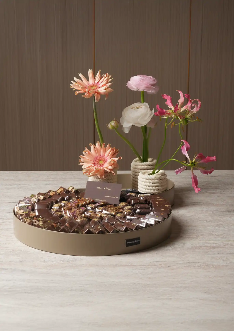 Beauty & the Sweets Flowers and Chocolates Tray