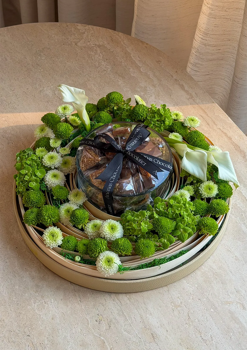Botanical Delights – Floral & Chocolate Arrangement